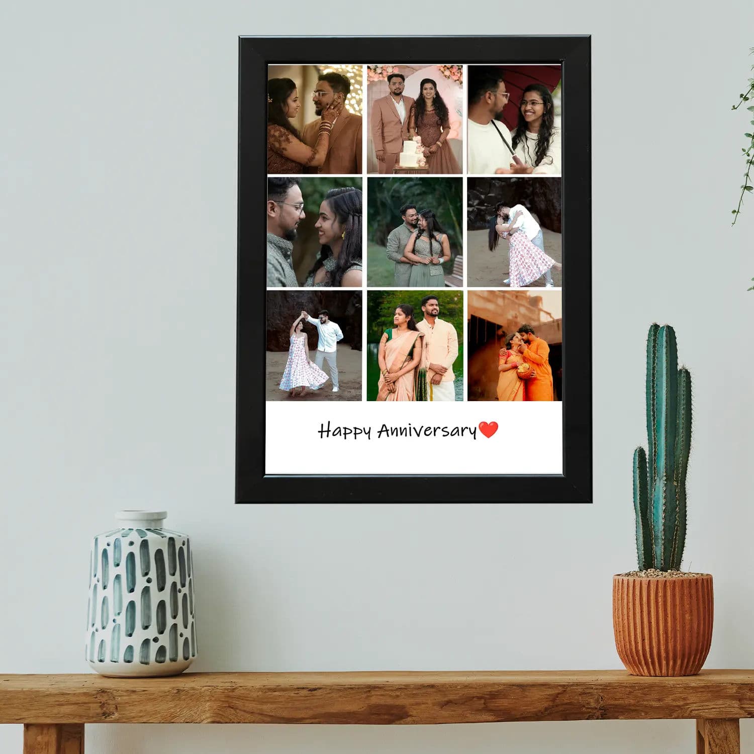 9 Pictures Collage Frame with Text - Image 7