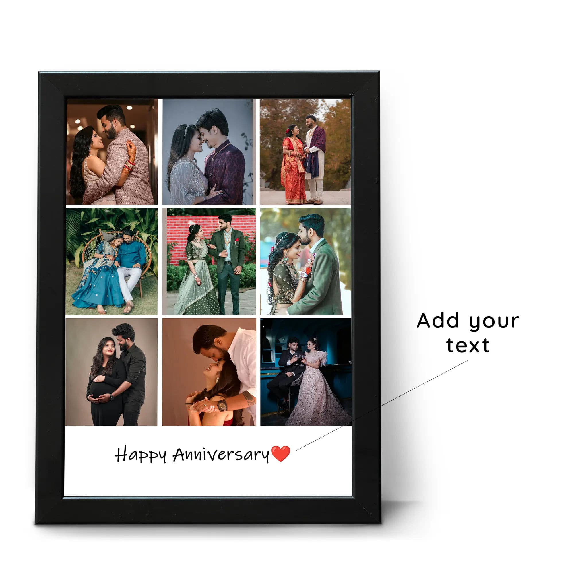 9 Pictures Collage Frame with Text - Image 3