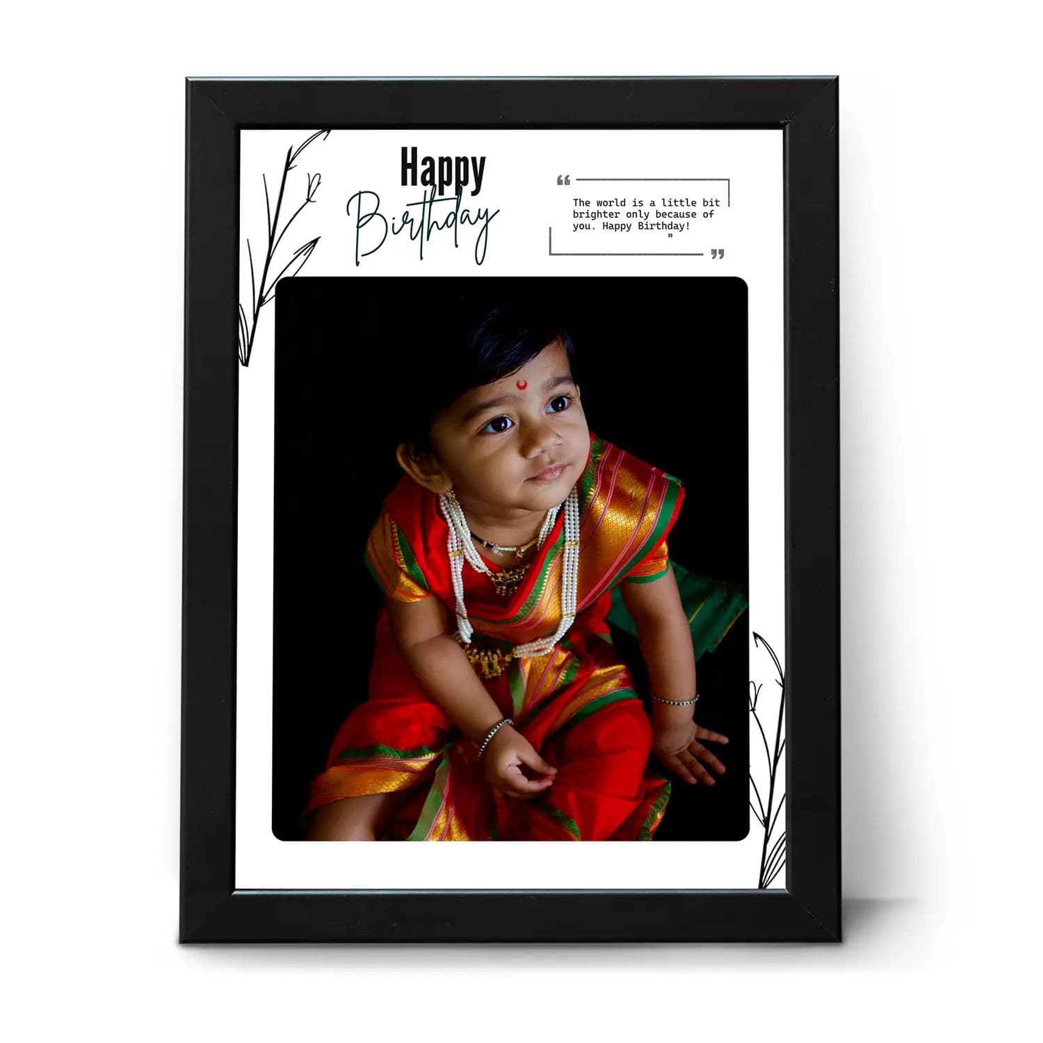 Birthday Frame with Custom Wishes - Image 1