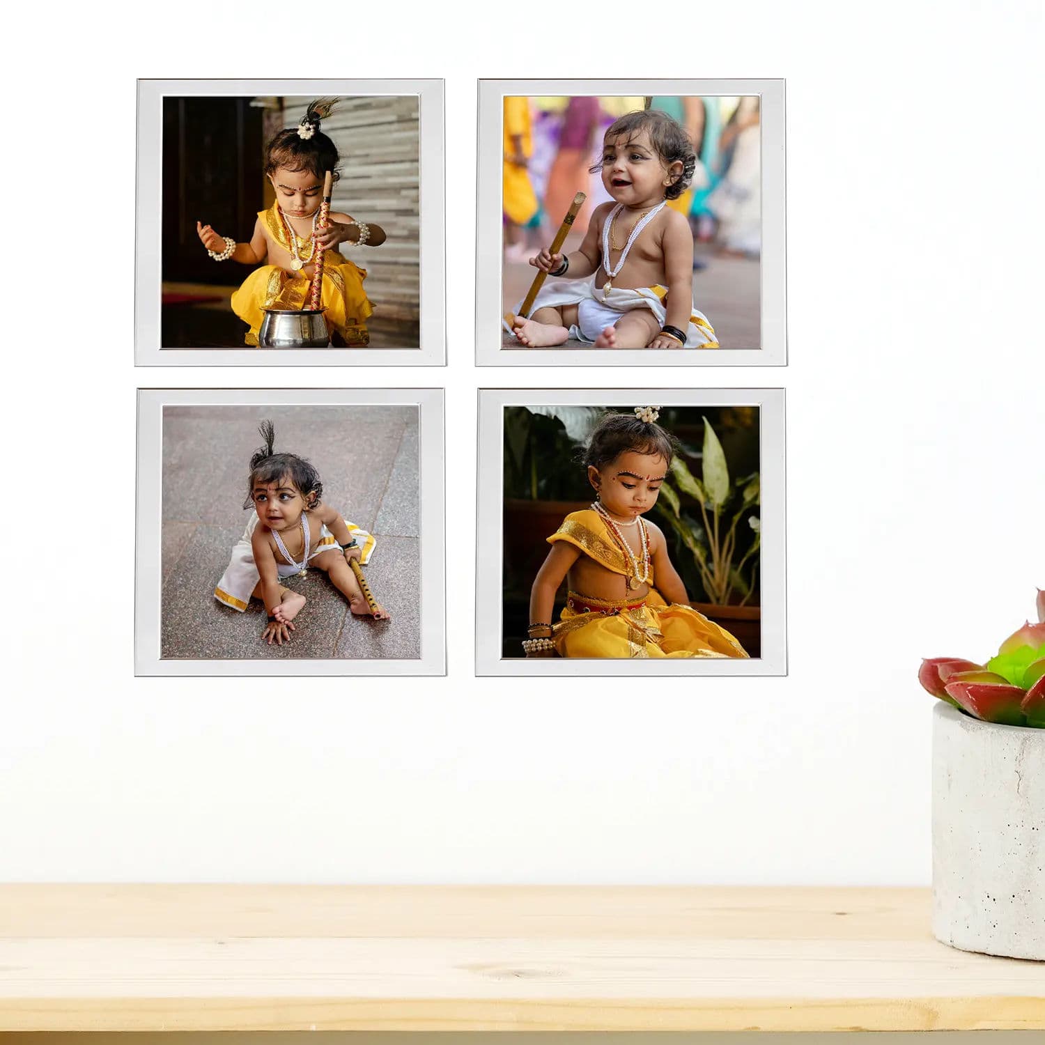 Set of 4 Square Wall Photo Collage Frames - Combo - Image 2